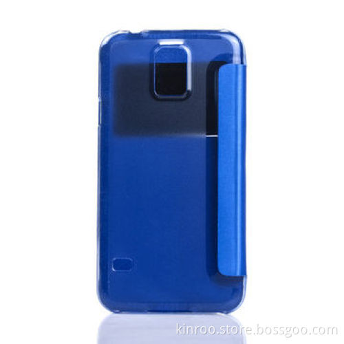 Window case for Samsung S5, with transparent shell